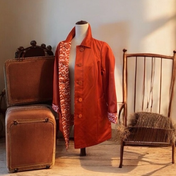 VTG.NWT ~ DENNIS BASSO Chic Satin Long Jacket Topper size XS-SM - Picture 14 of 14